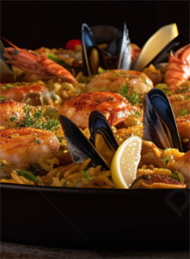 Home dllas paella de mariscos
